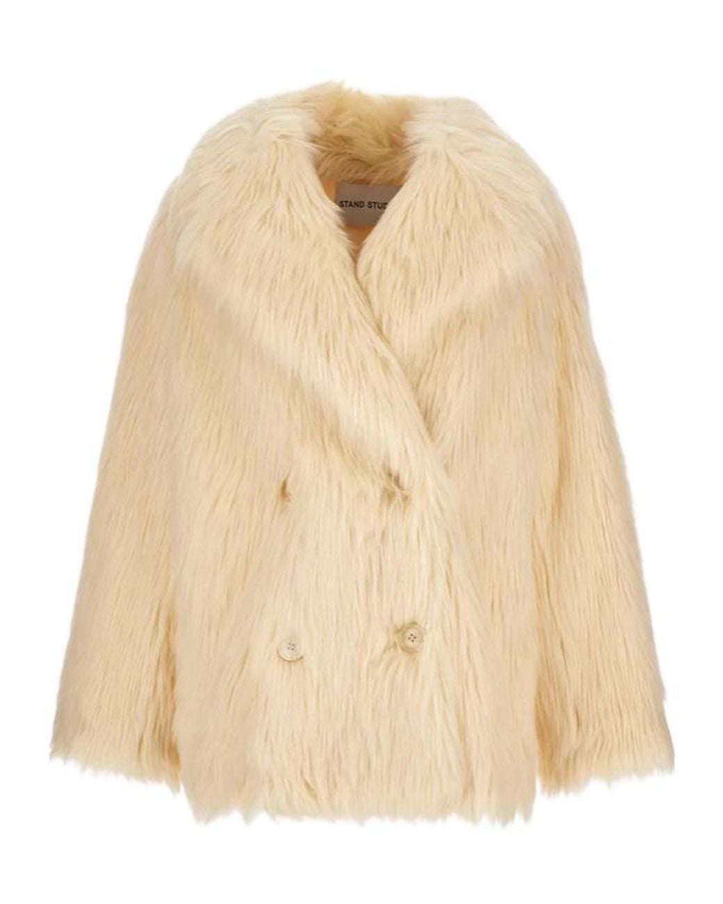 Stand Studio Natural Katalina Fax-Fur Coat