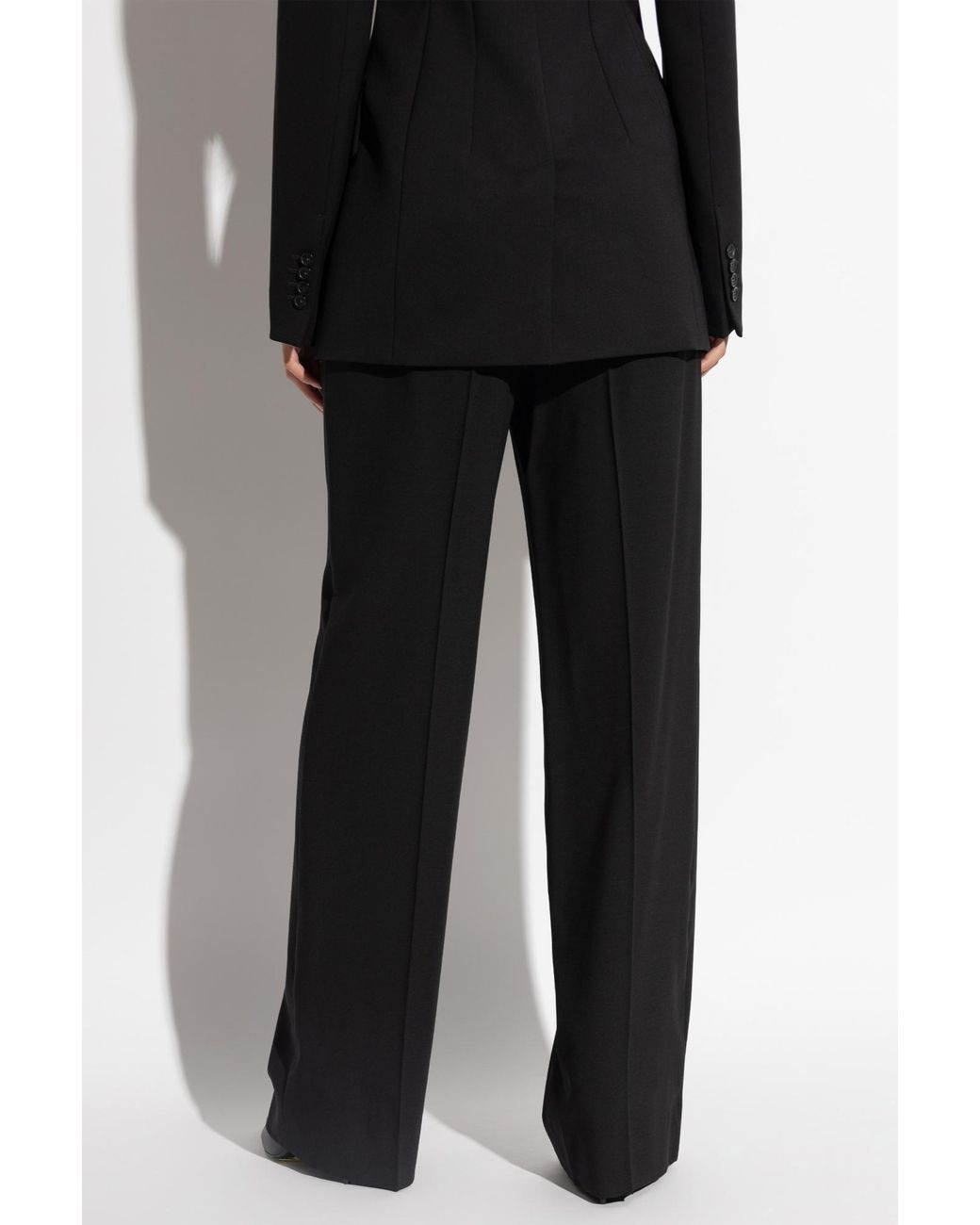 Dolce & Gabbana Black Pressed Crease Pants