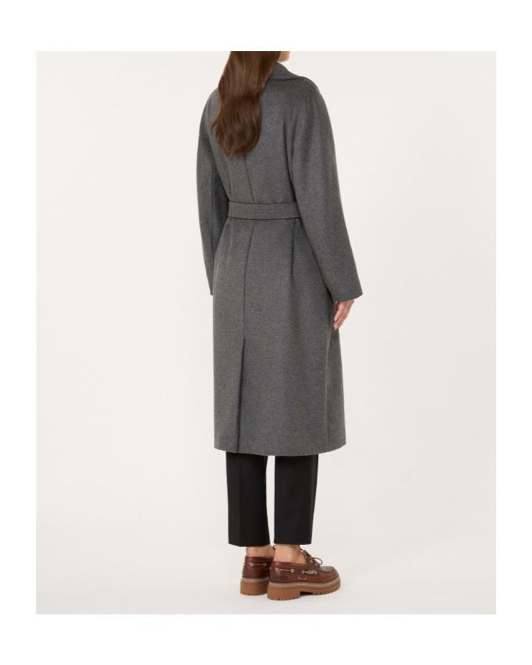 Weekend by Maxmara Gray Resina Double-Breasted Coat