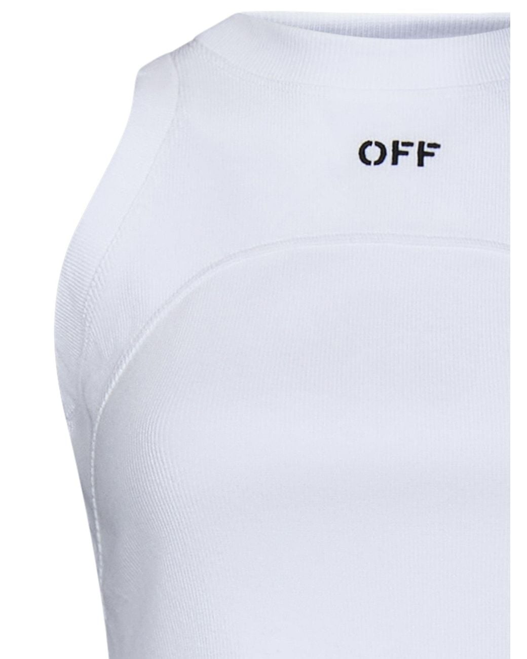 Off-White c/o Virgil Abloh White Crewneck Sleeveless Top