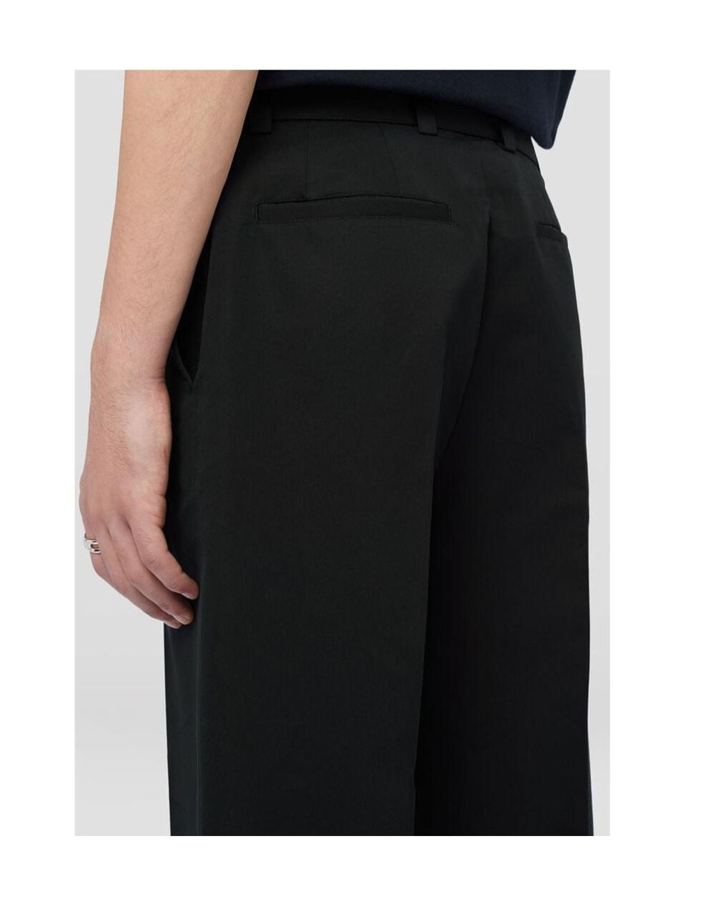 Jil Sander Black Belted Trousers for men