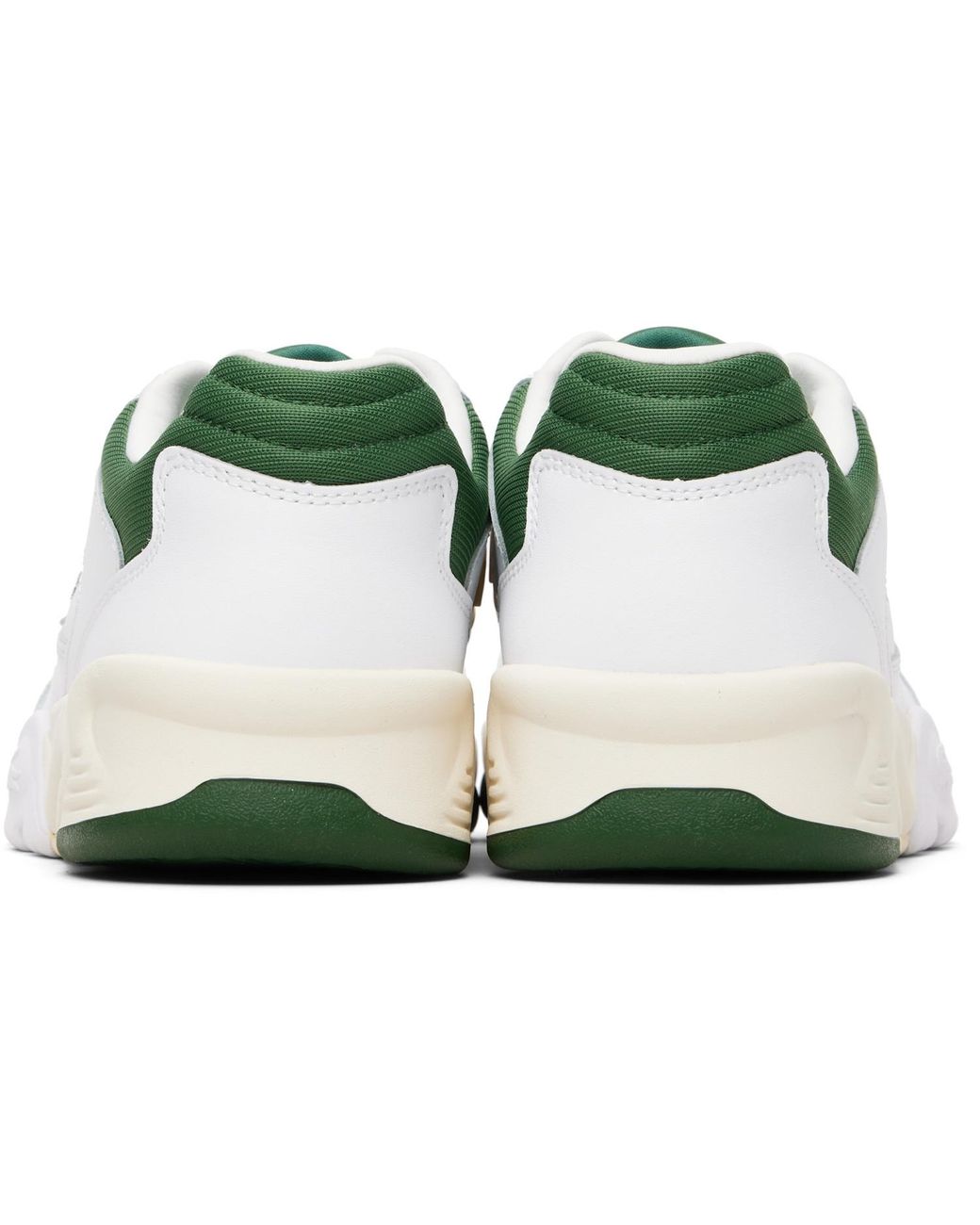 Lacoste White Game Train Pro Leather Sneakers for men