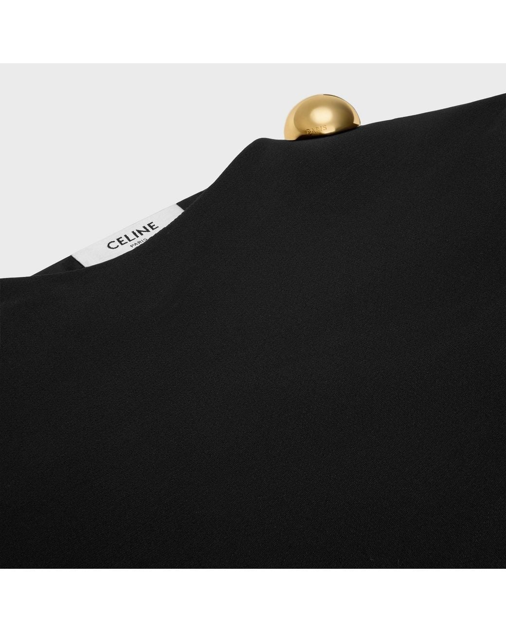 Céline Black Draped Top