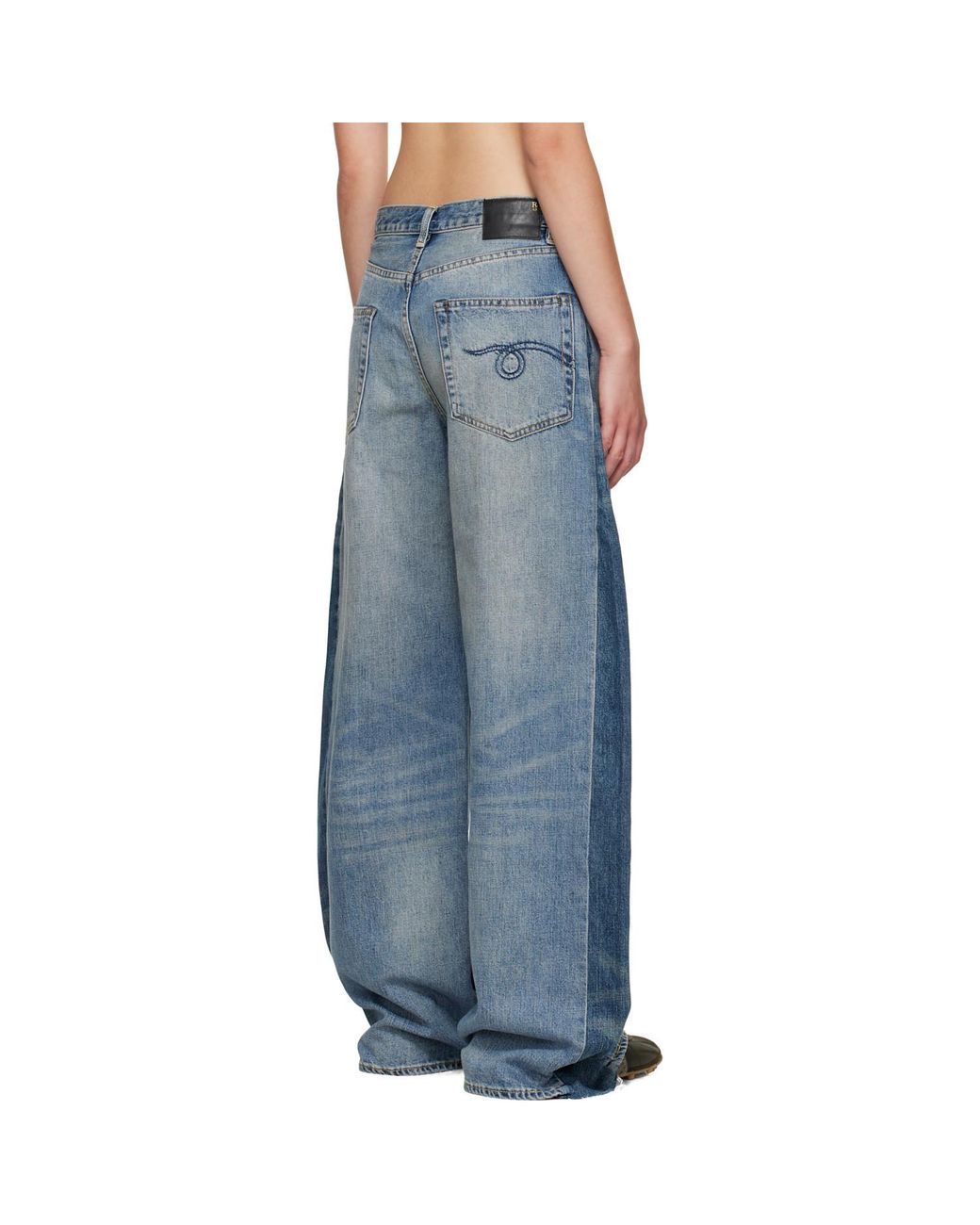 R13 Blue Insert D'Arcy Loose Jeans