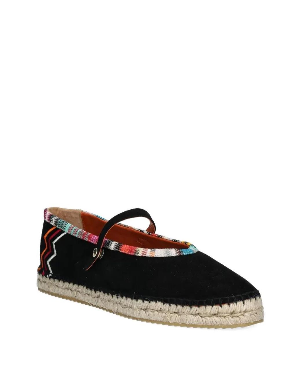 Missoni Black Zigzag-Print Espadrilles