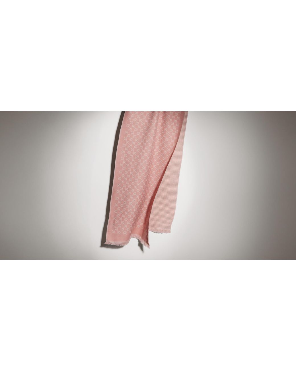 Gucci Pink Reversible Scarf