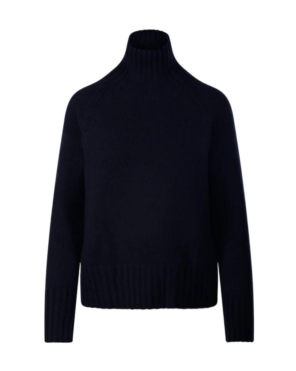 Max Mara Blue Mantova High Neck Knitted Sweater