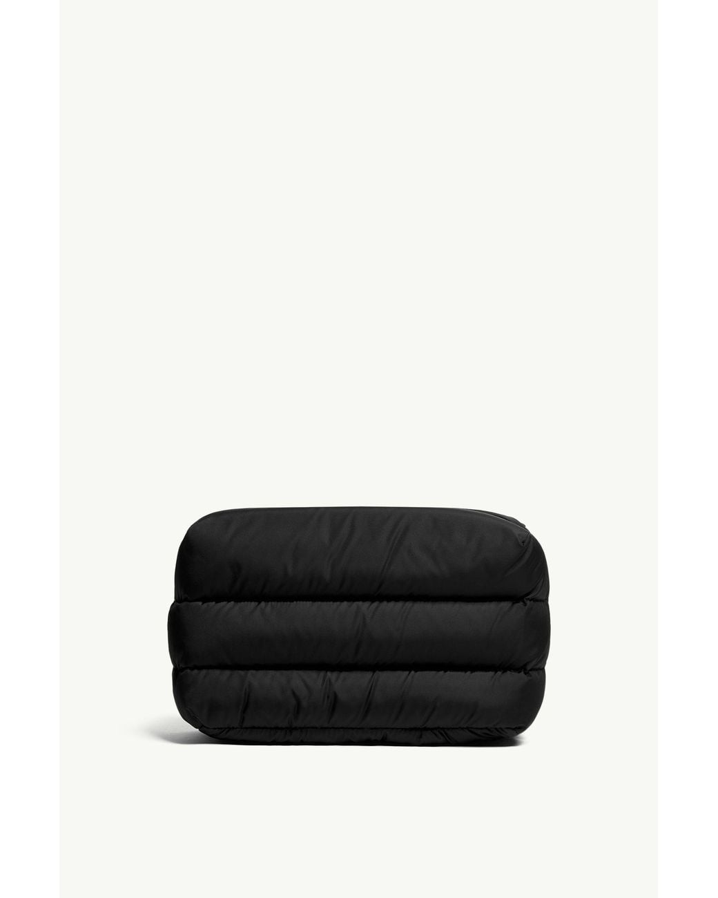 Moncler Black Logo Plaque Zipped Toiletry Bag