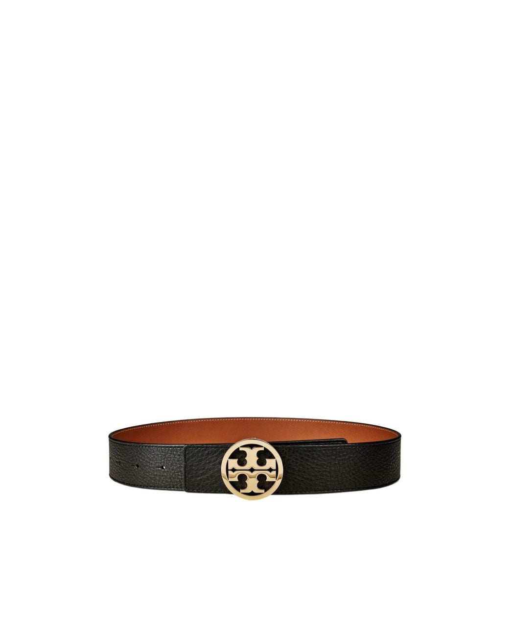 Tory Burch White Miller Reversible Belt