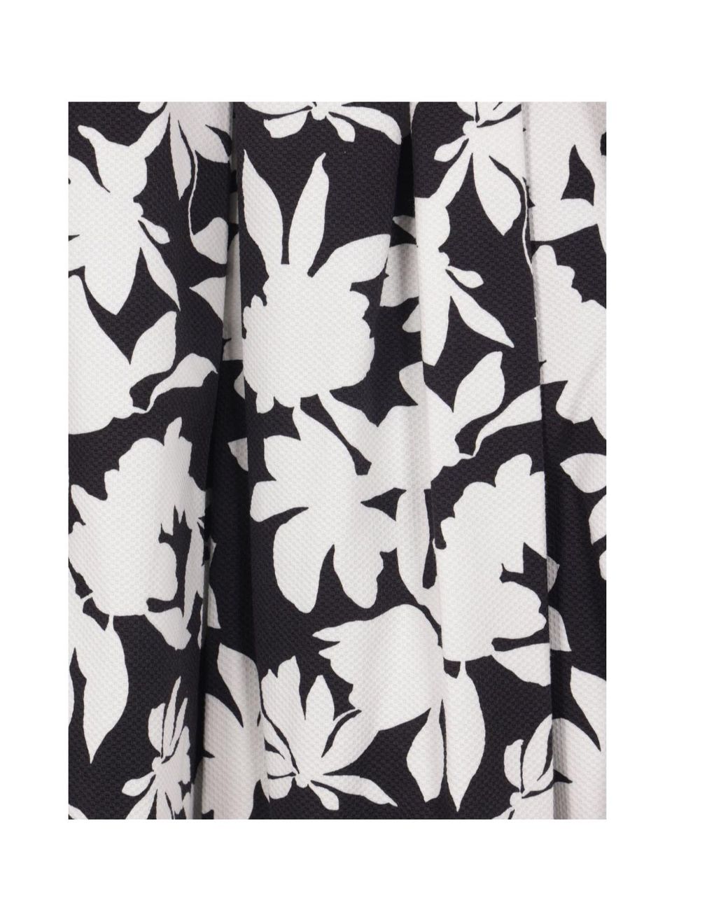 Comme des Garçons White All-Over Floral Printed Skirt