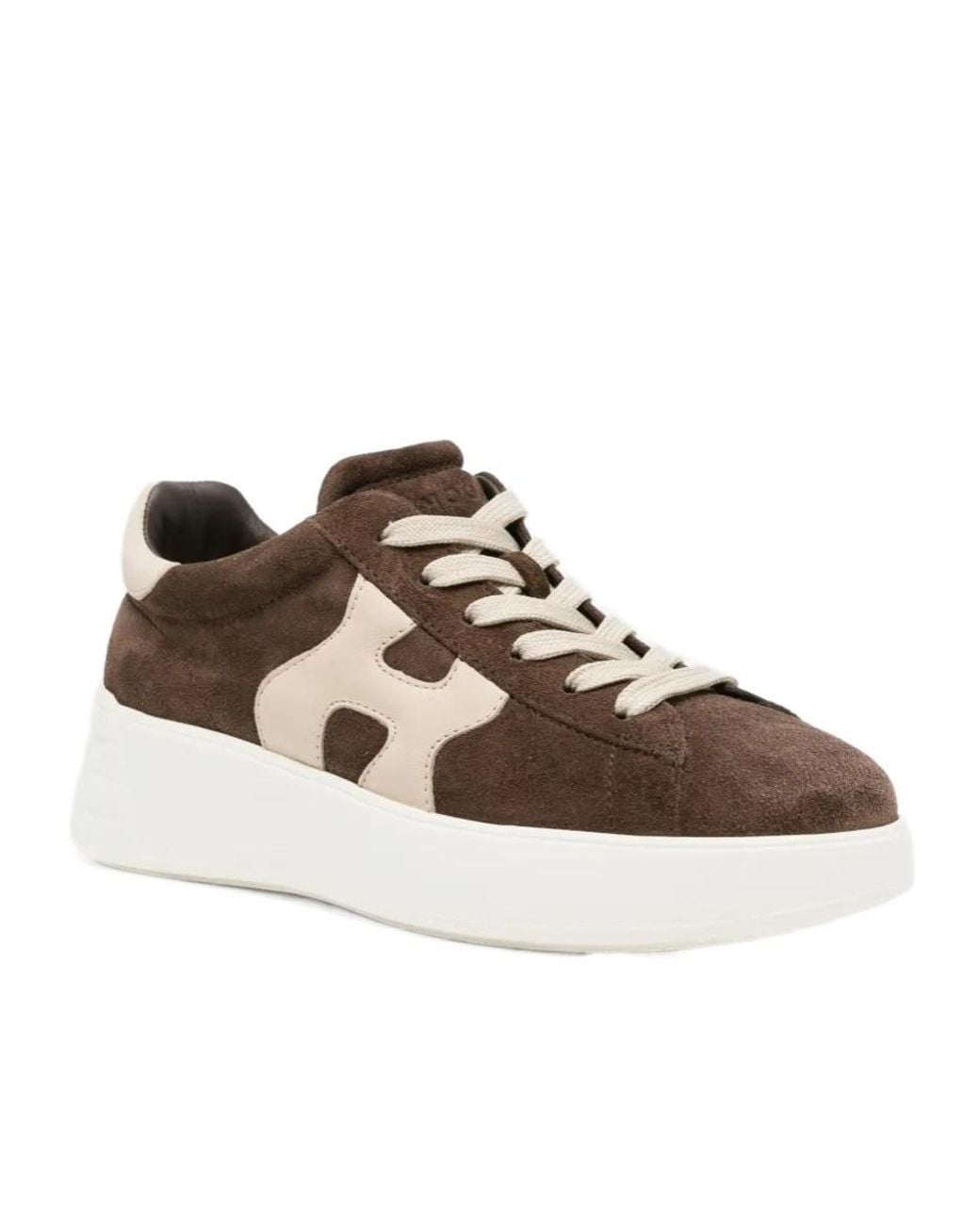 Hogan Brown Chunky Sneakers