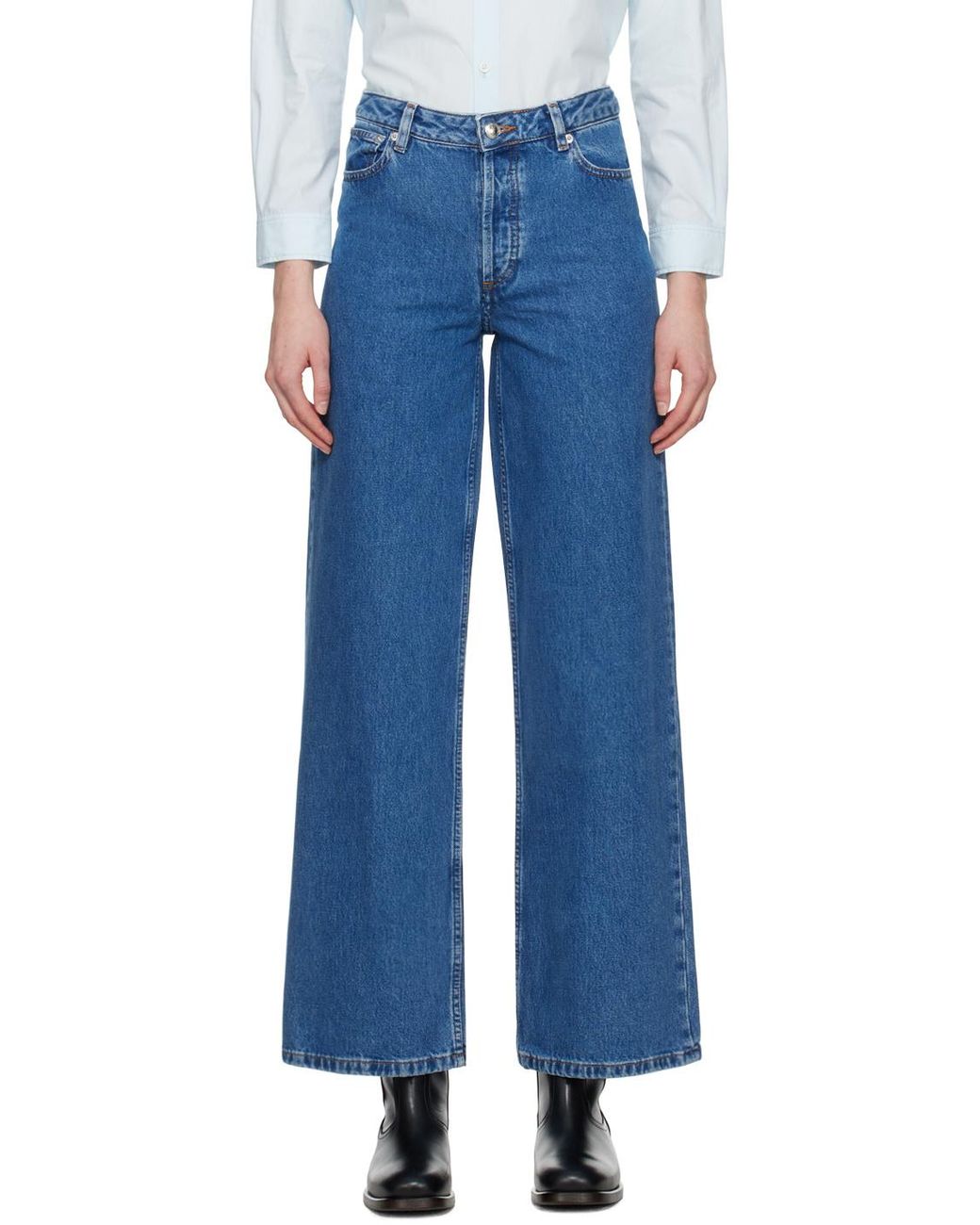 A.P.C. Blue . Indigo Elisabeth Jeans