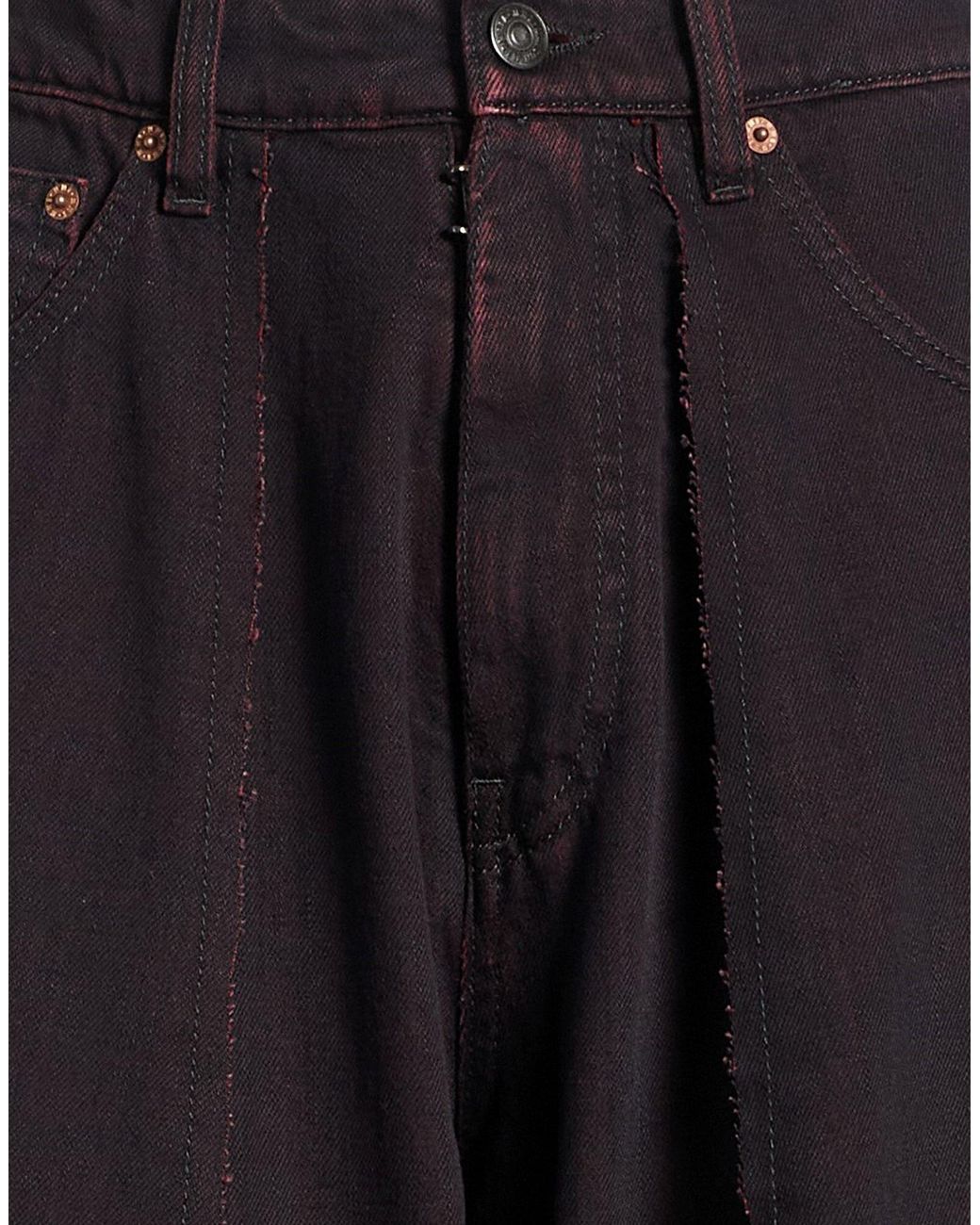 MM6 by Maison Margiela Blue Solid Color Denim Trousers
