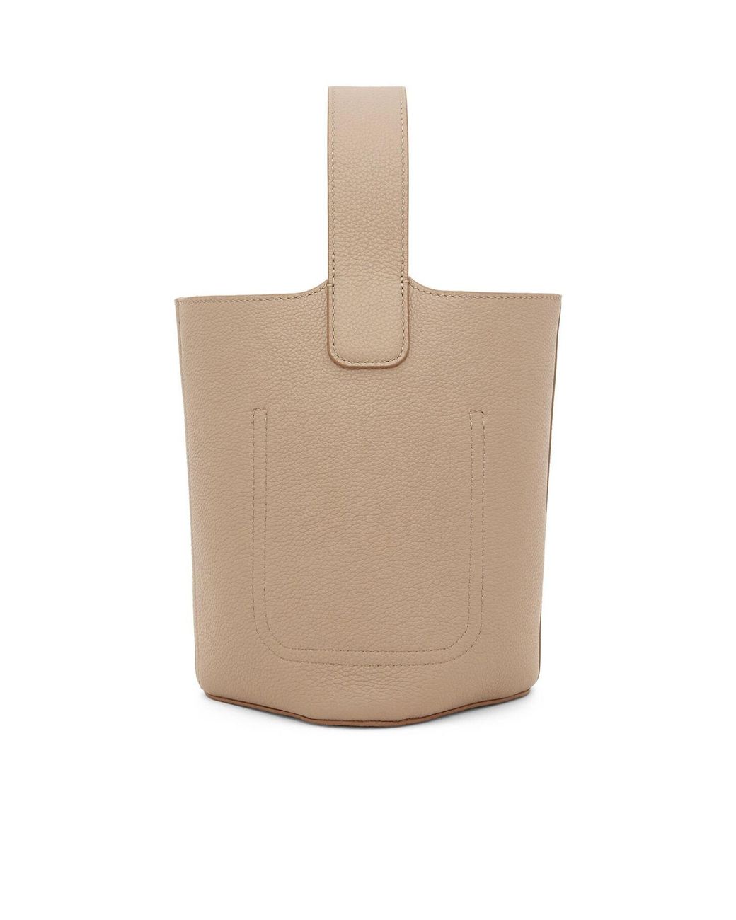Loewe White Pebble Mini Bucket Bag