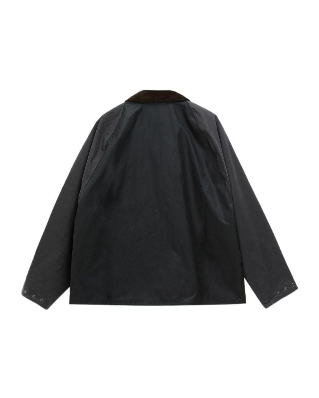 Barbour Black Long Sleeve Buttoned Coat for men