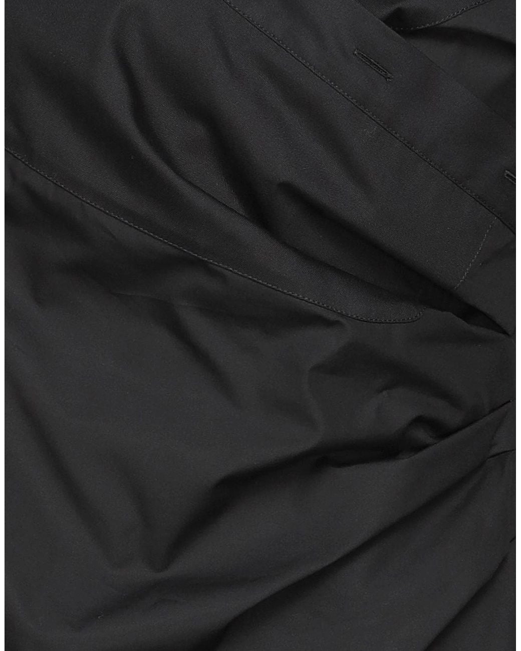 Max Mara Black Solid Color Long Sleeve Shirt