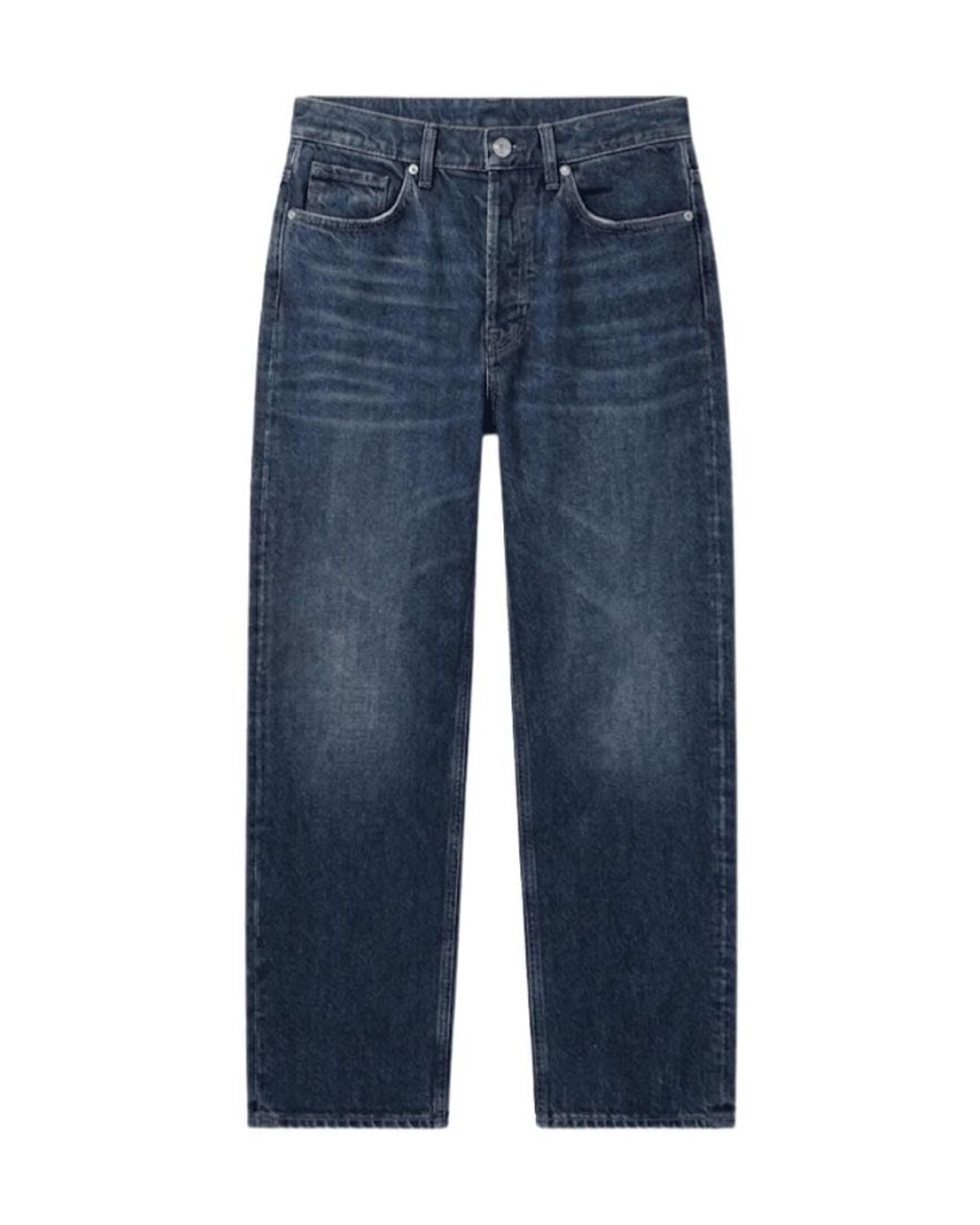 Moncler Blue Mid-Rise Straight-Leg Jeans for men