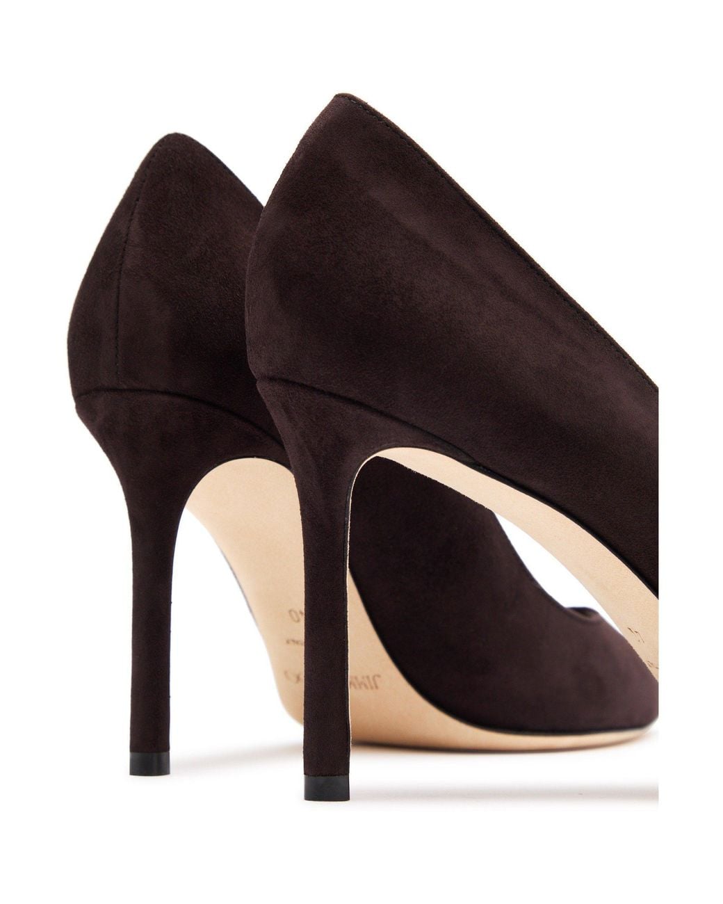 Jimmy Choo Brown Suede Court Shoes