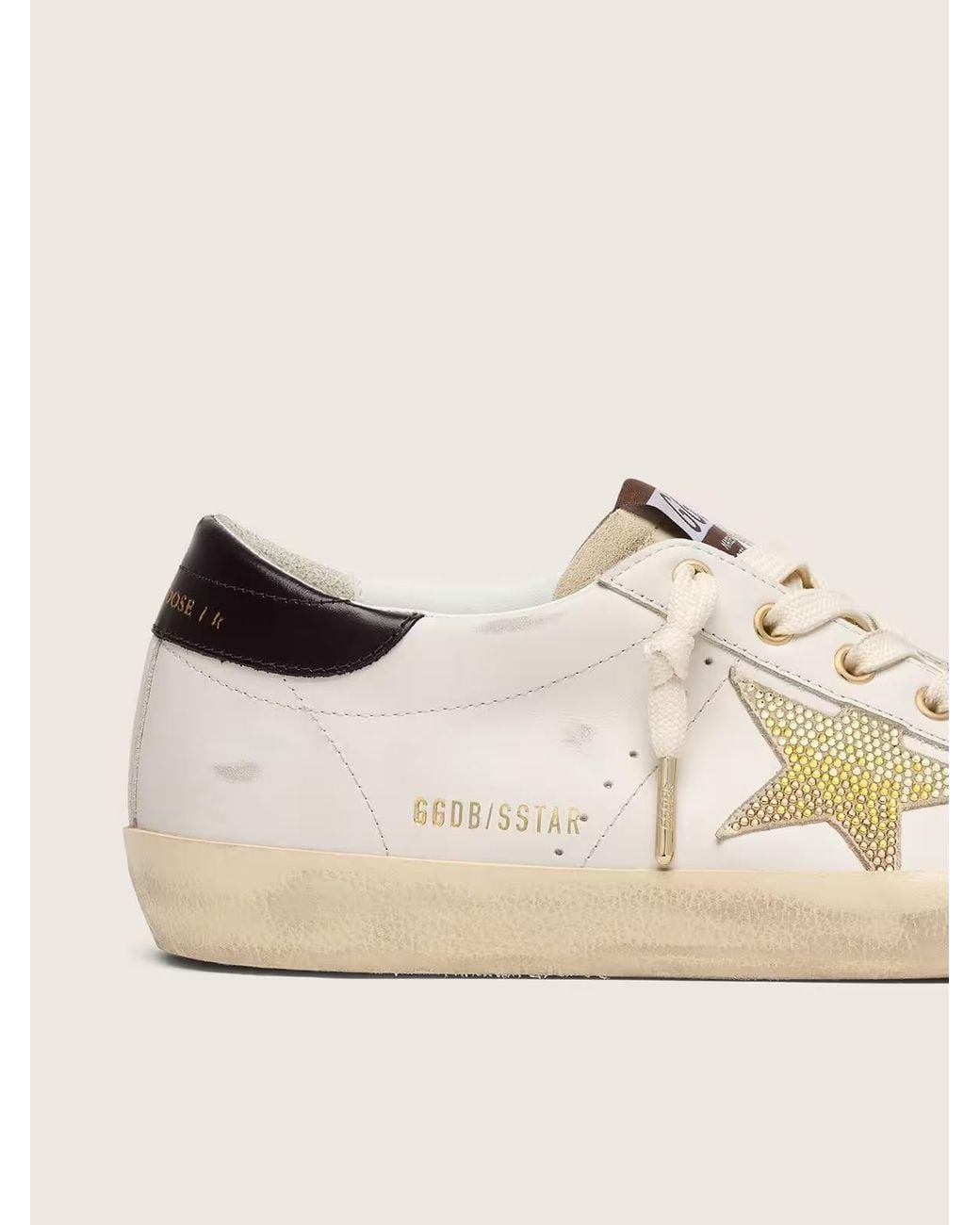 Golden Goose Deluxe Brand Natural Super Star Low-Top Sneakers