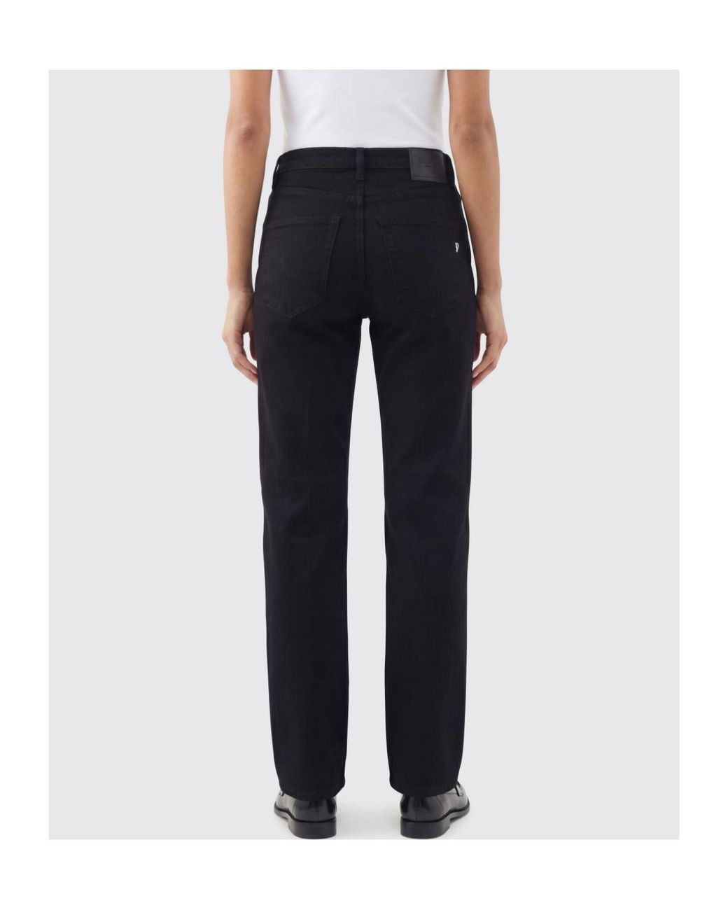 Dondup Black Straight-Leg Jeans