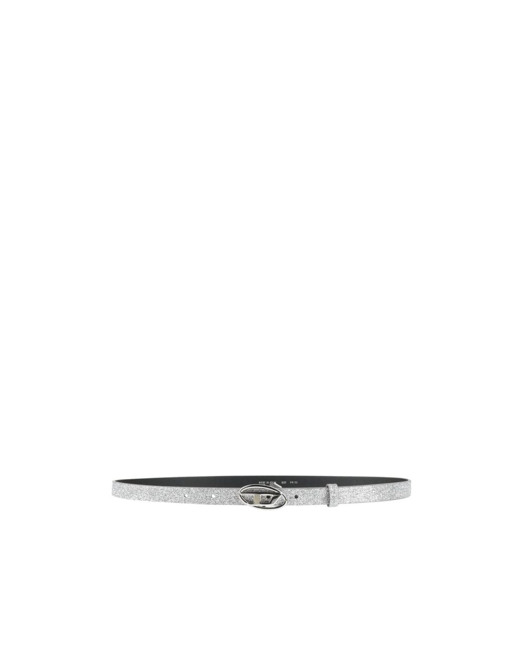 DIESEL White Simple Metal Belt
