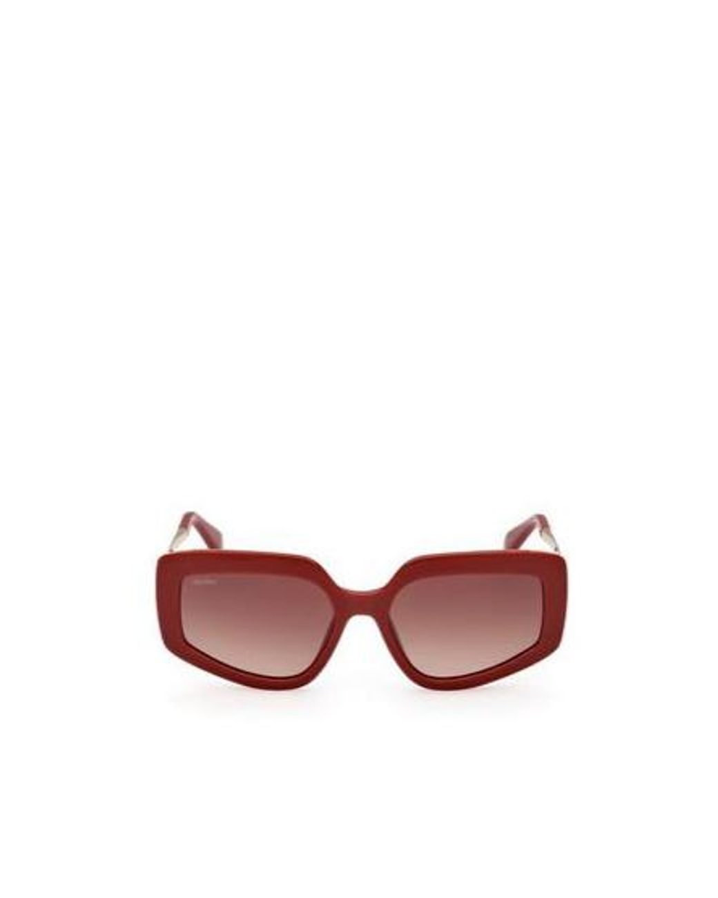 Max Mara Pink Irregular Frame Sunglasses