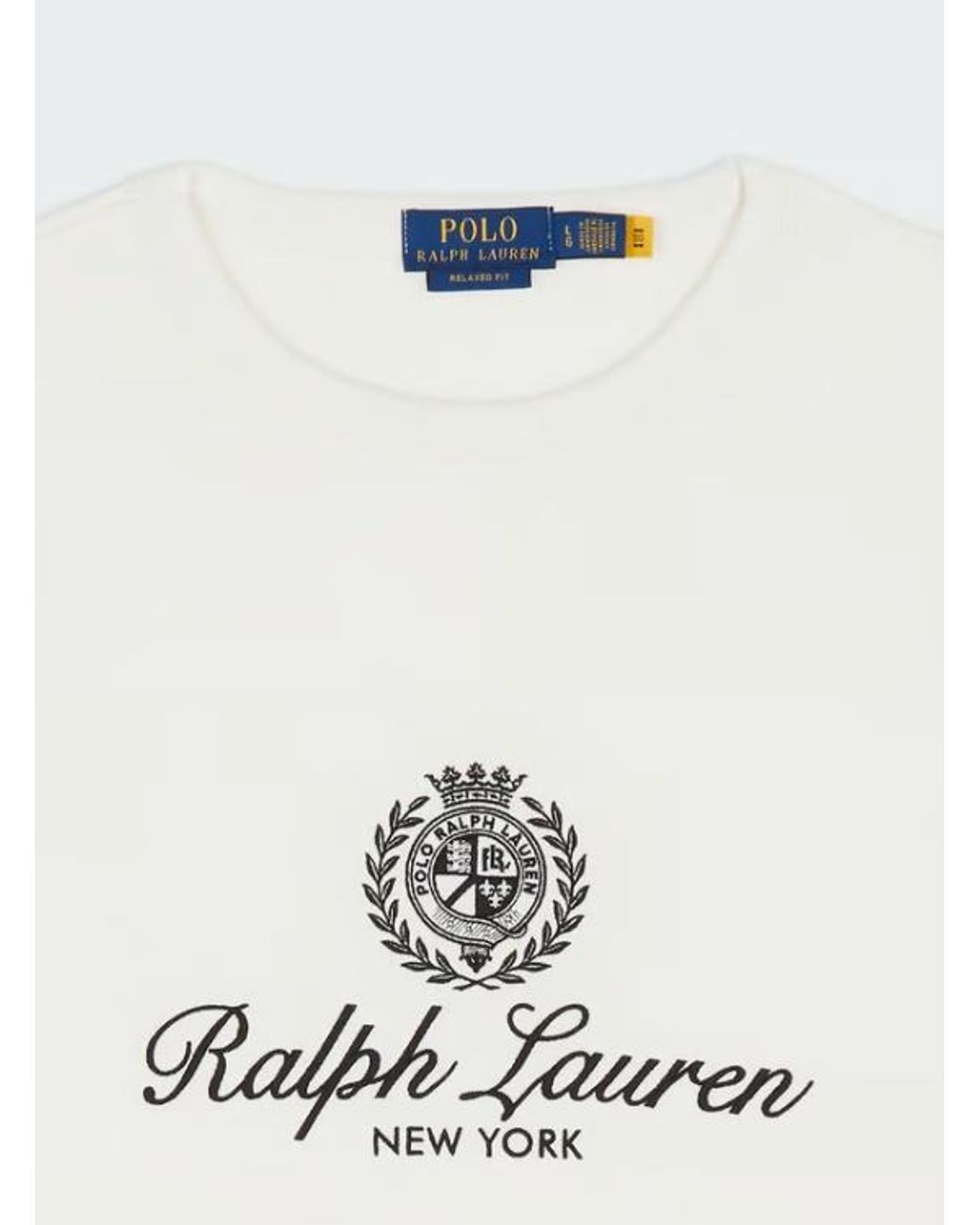 Polo Ralph Lauren White Long-Sleeve Sweatshirt for men
