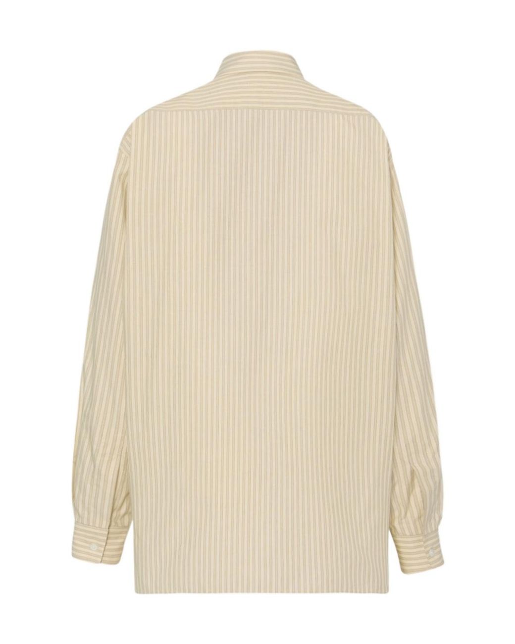 The Row Natural Nesson Striped Button-Up Shirt