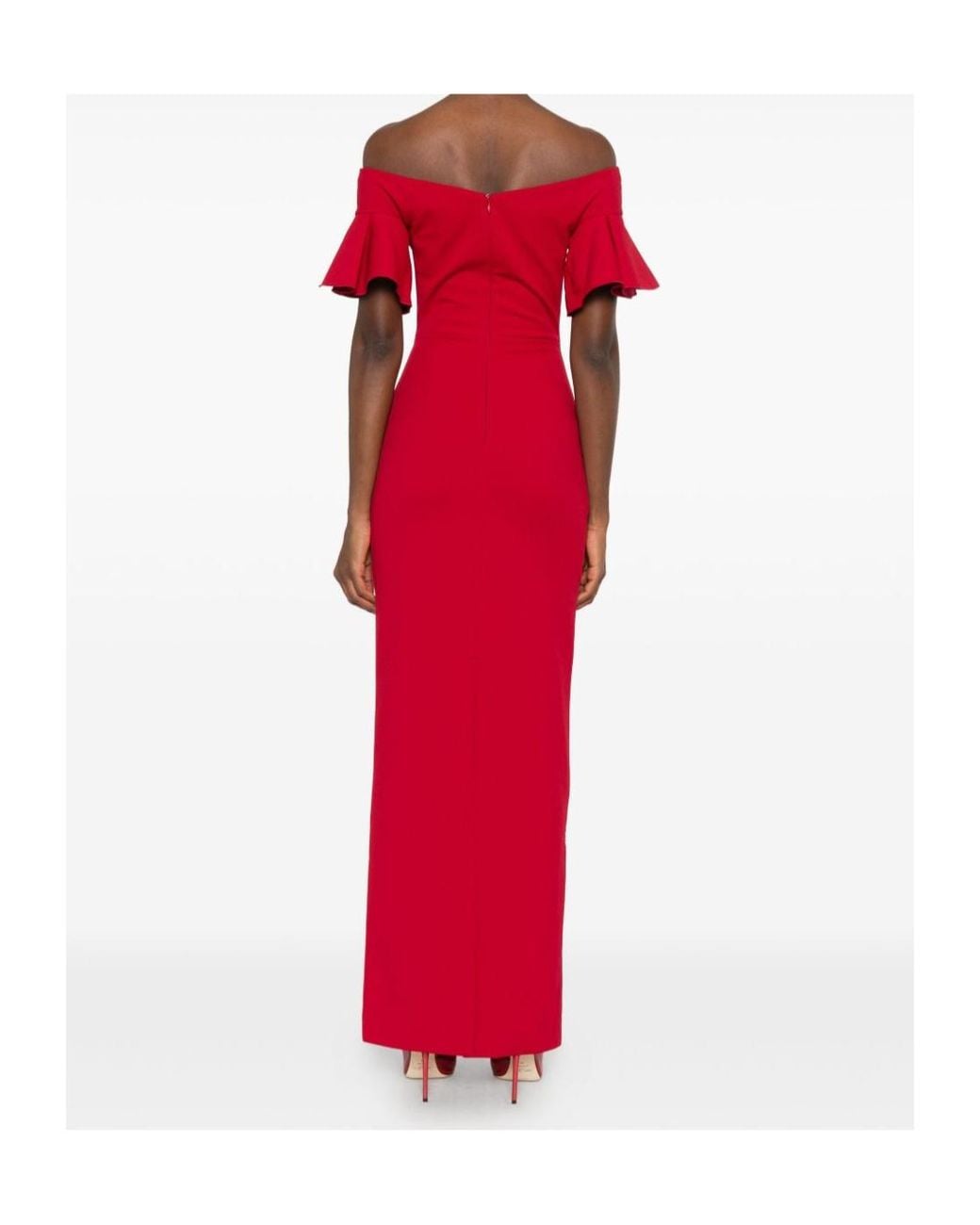 Solace London Red Cielo Maxi Dress