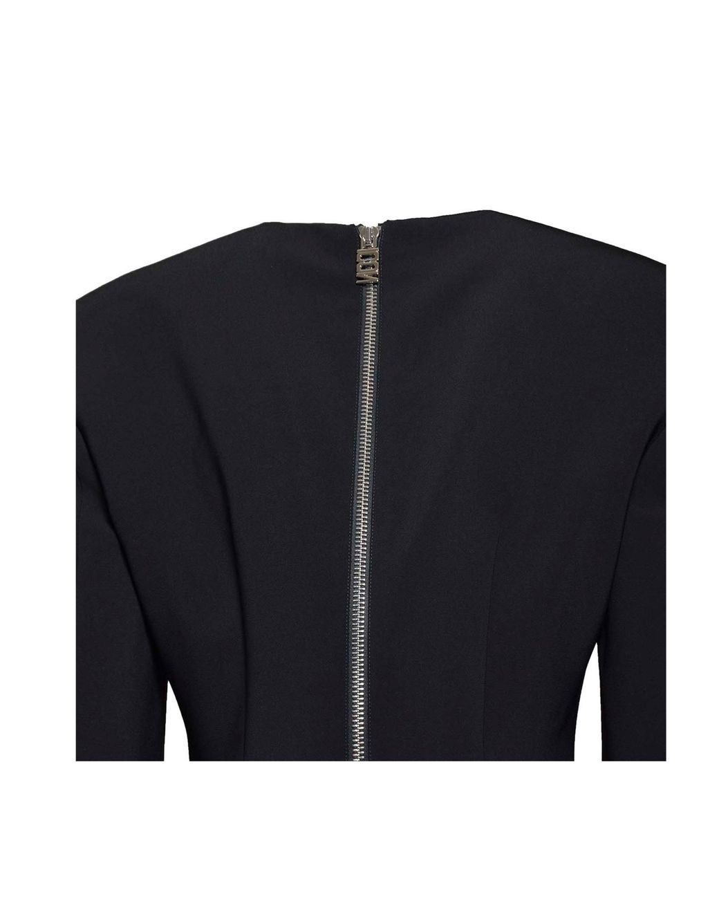 DSquared² Blue Rear Zipped Crewneck Dress