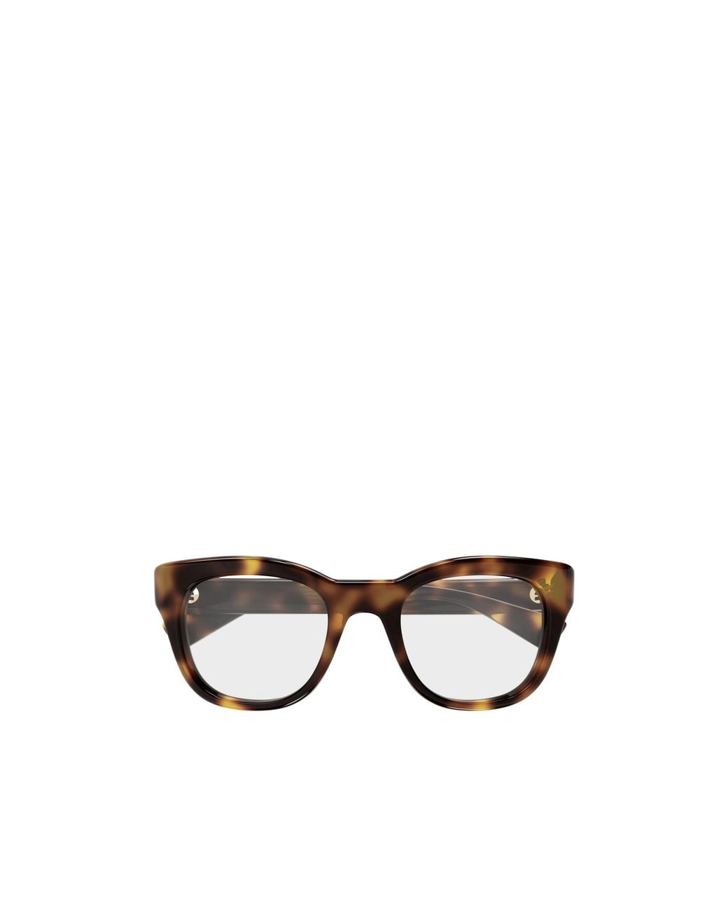Gucci Metallic Eyewear Cat-Eye Frame Glasses for men