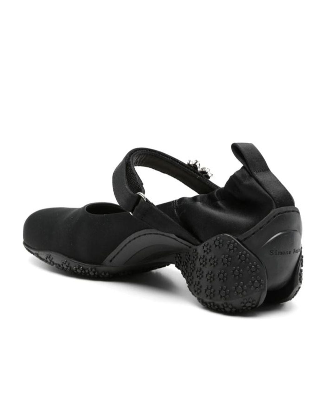 Simone Rocha Black Ballet Shoes With Decorative Ribbons