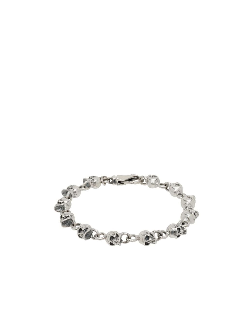 Emanuele Bicocchi White Skull Bracelet for men