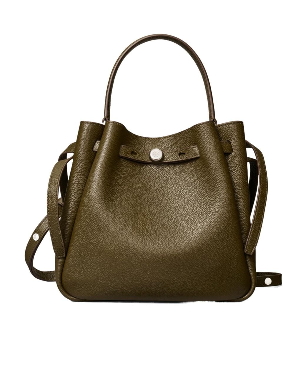 Tory Burch Green Romy Bucket Bag