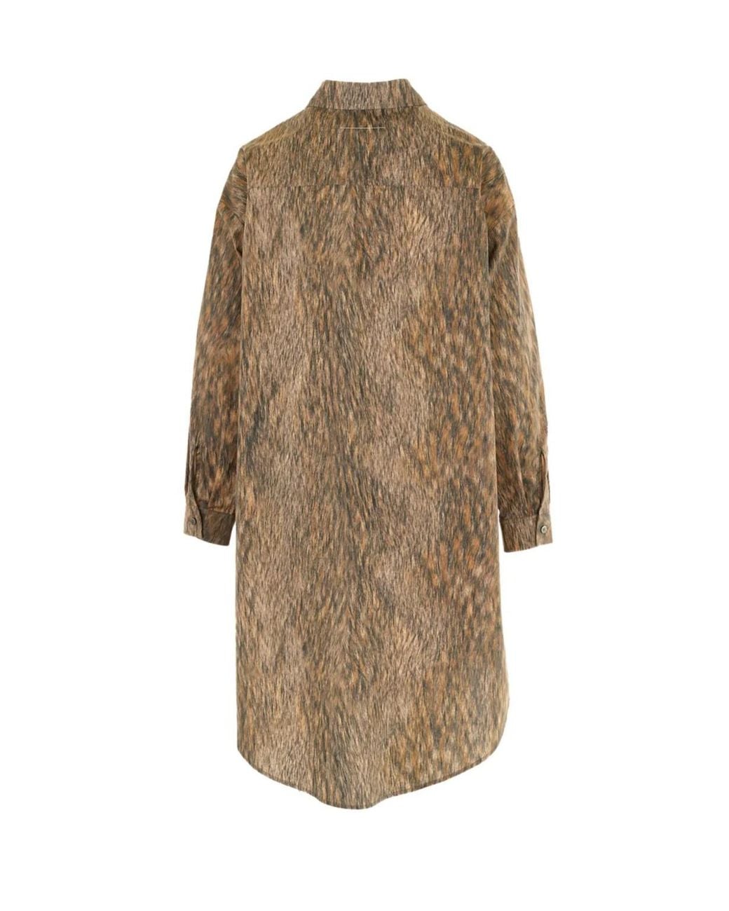 MM6 by Maison Margiela Natural Buttoned Shirt Dress