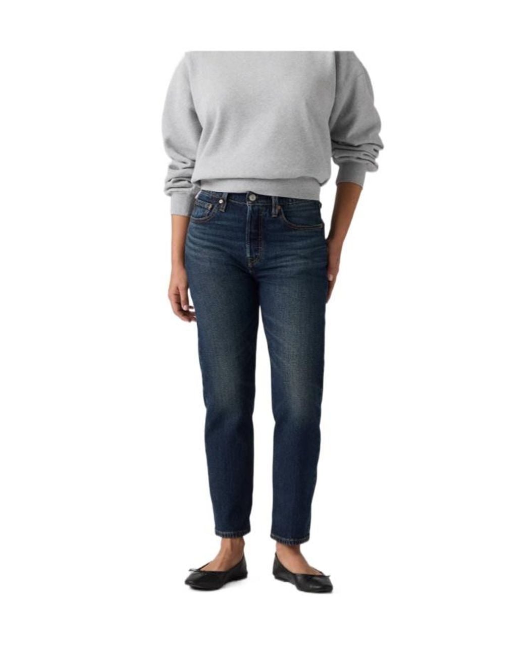 Levi's Blue 501 Crop Jeans