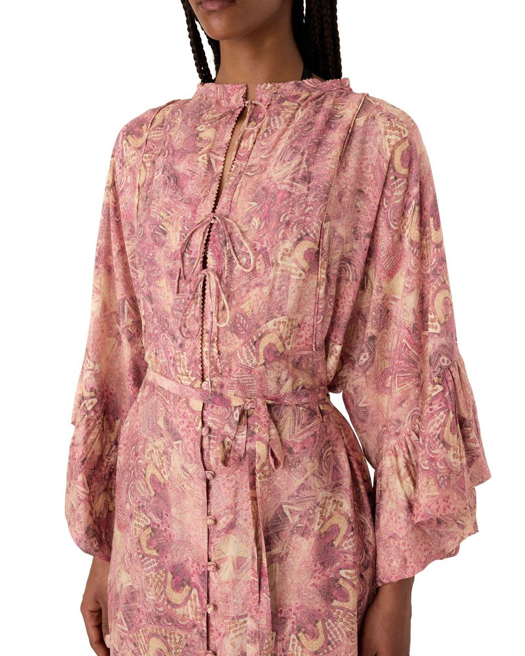 Isabel Marant Pink Printed Long Dress