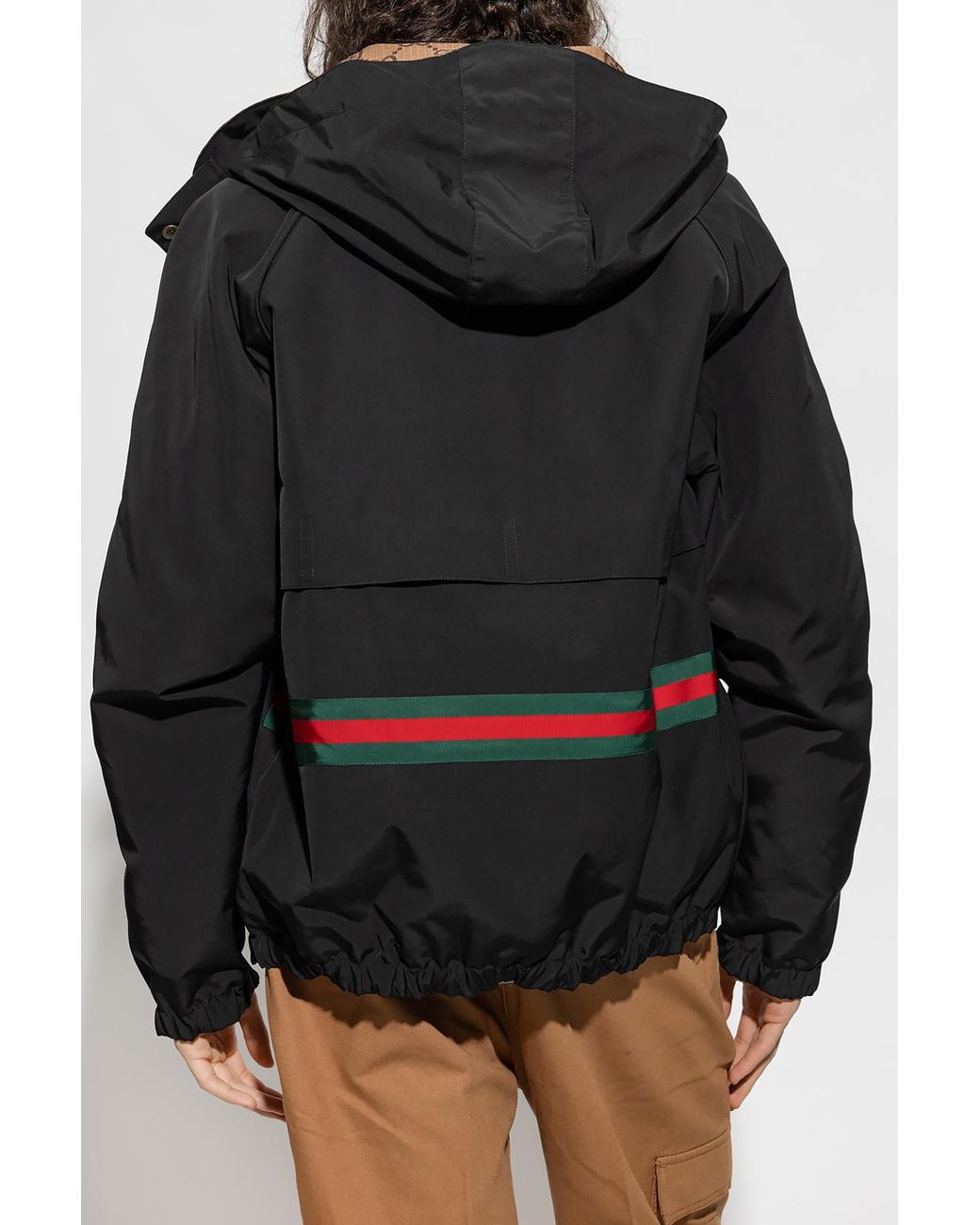 Gucci Black Reversible Gg Canvas Jacket for men