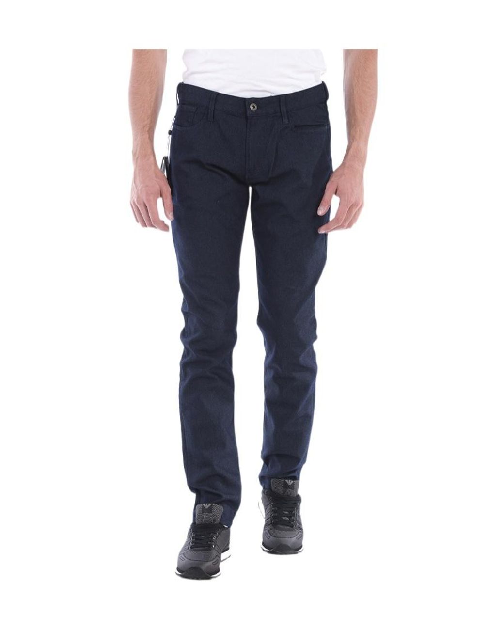 Armani Jeans Blue Logo Jeans for men