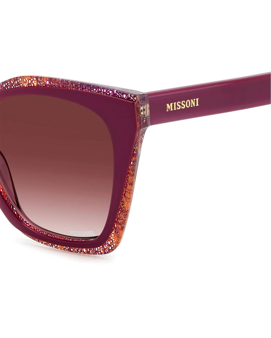 Missoni Purple Logo Detail Sunglasses
