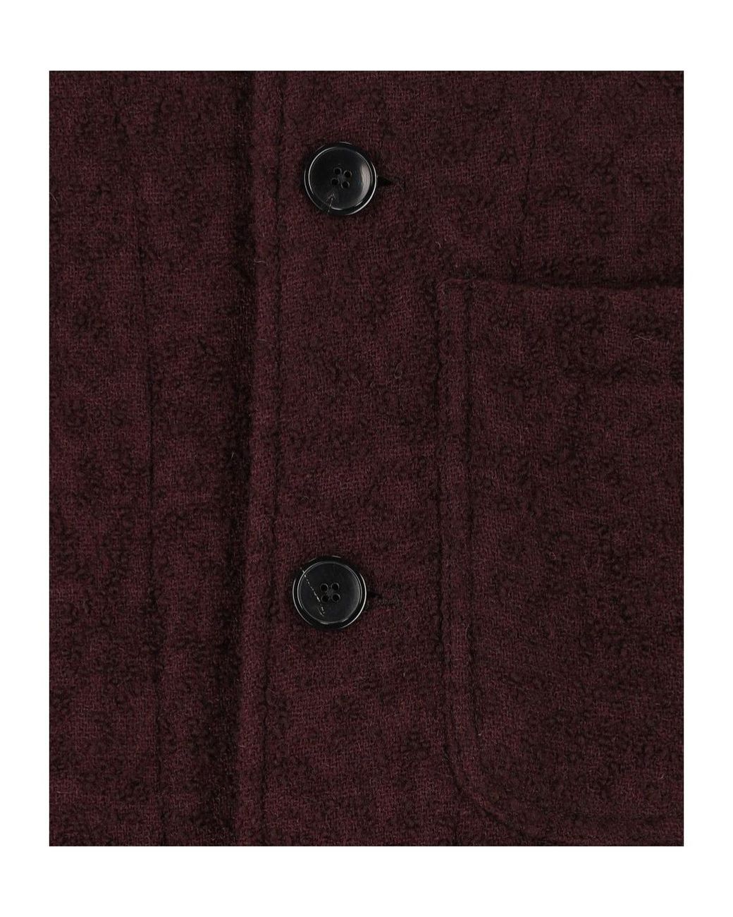 Dries Van Noten Purple Braxton Textured Button Jacket for men