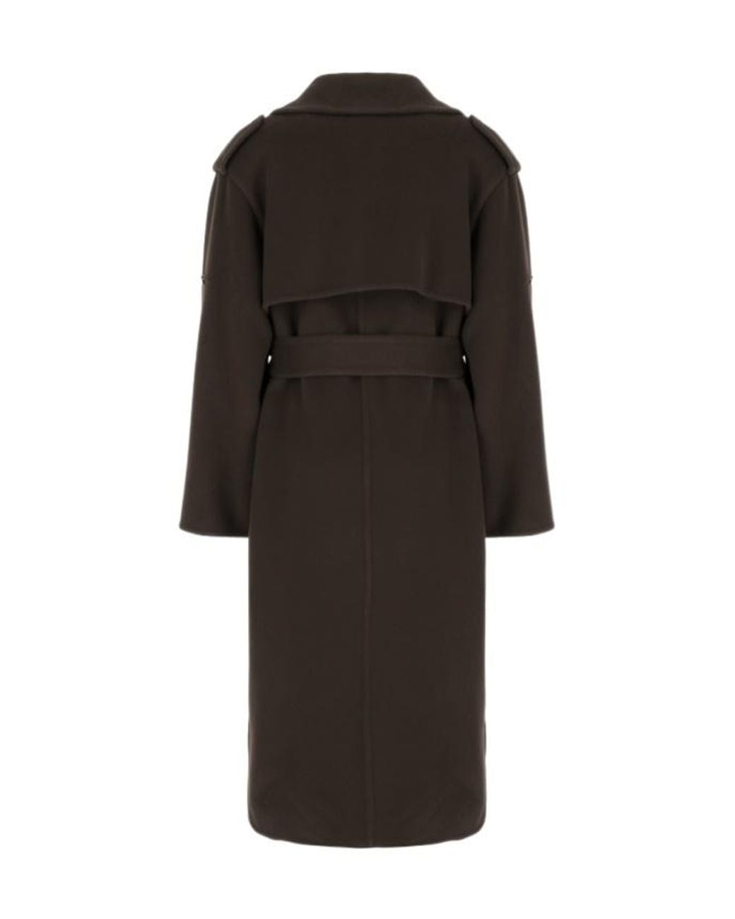 Alberta Ferretti Black Double-Breasted Coat