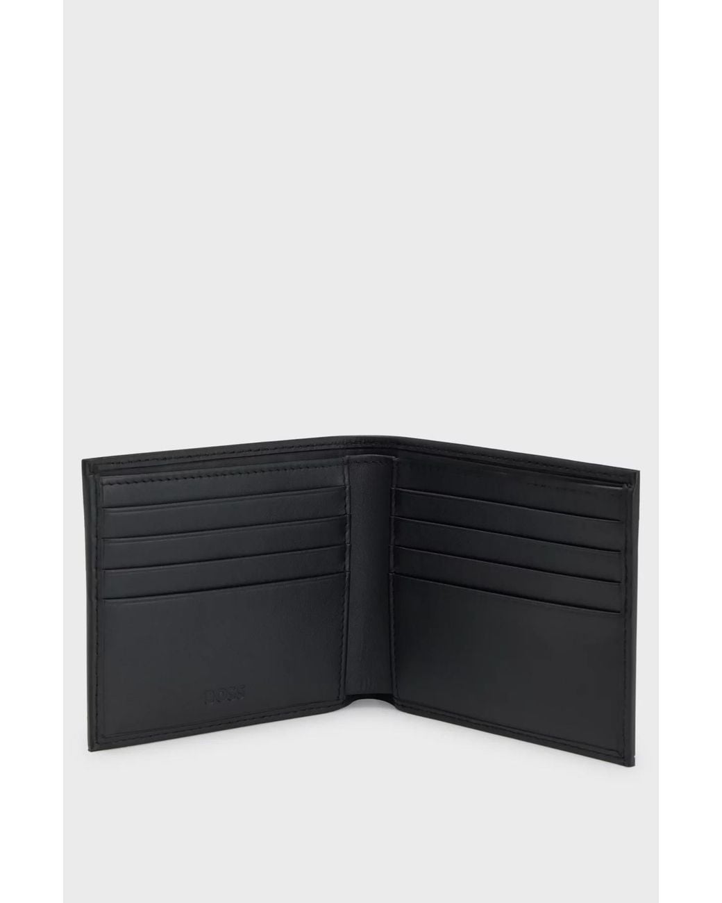 Boss Black Bi-Fold Leather Wallet