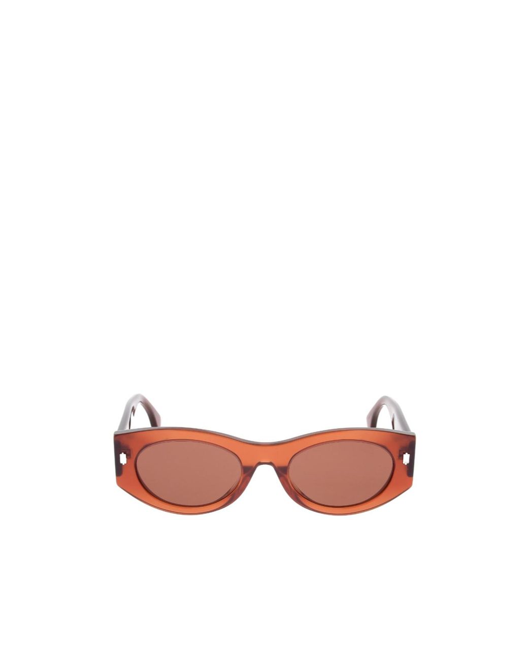 Fendi Pink Eyewear Oval Frame Sunglasses