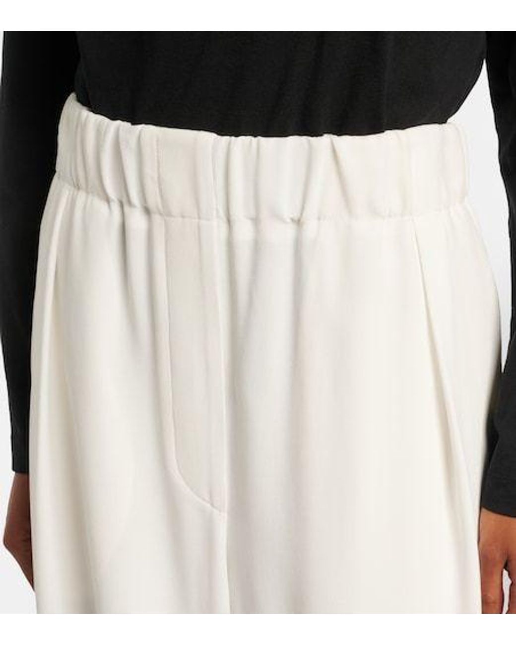 Jil Sander White Wide-Leg Pants
