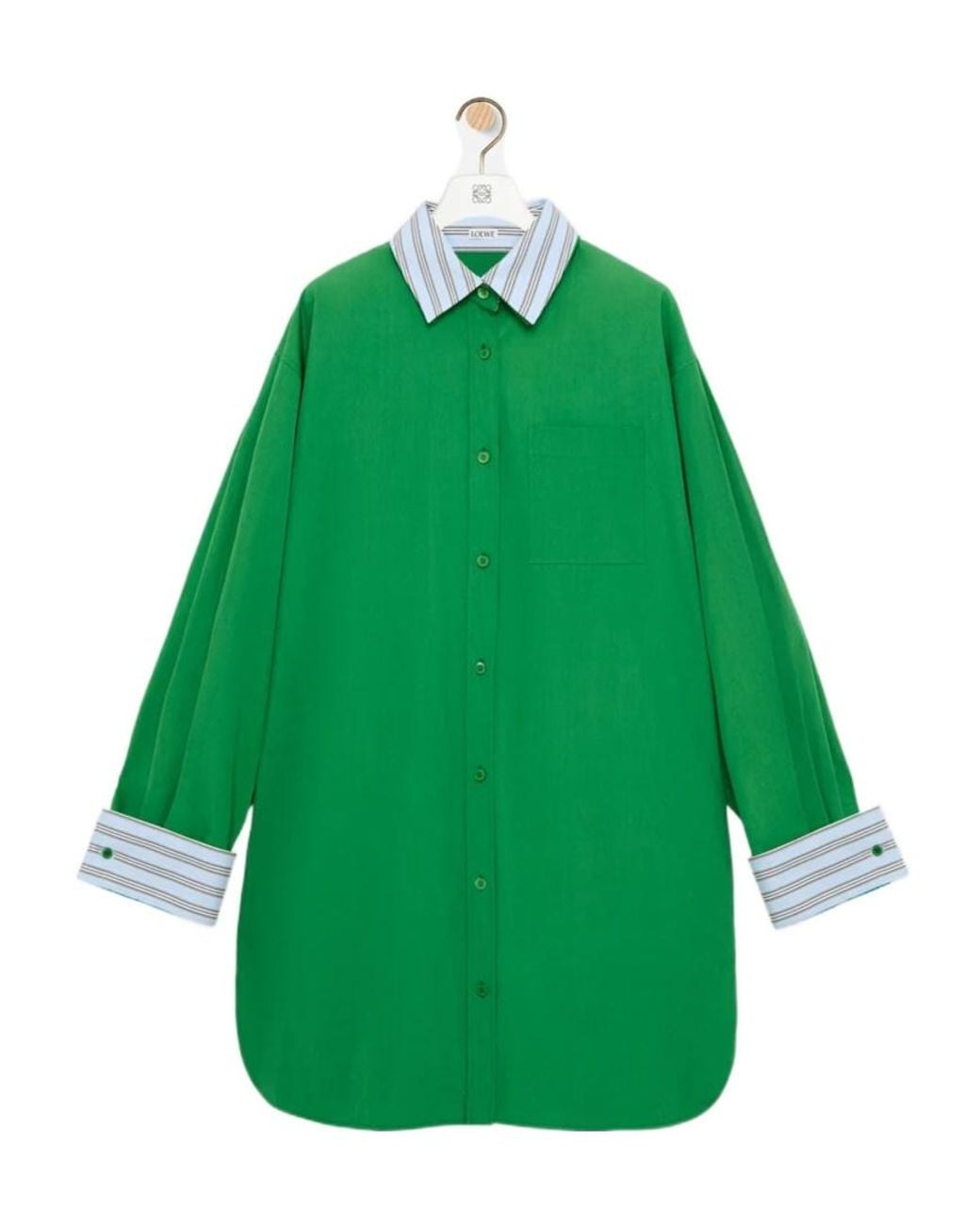 Loewe Green Shirt Dress