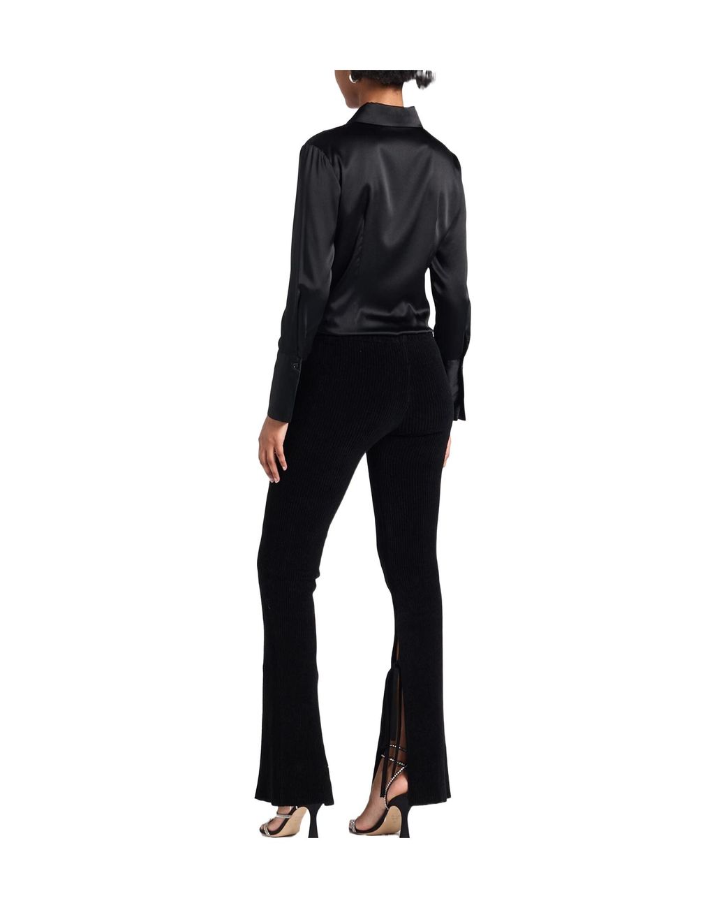 Jacquemus Black Solid Colour Leggings