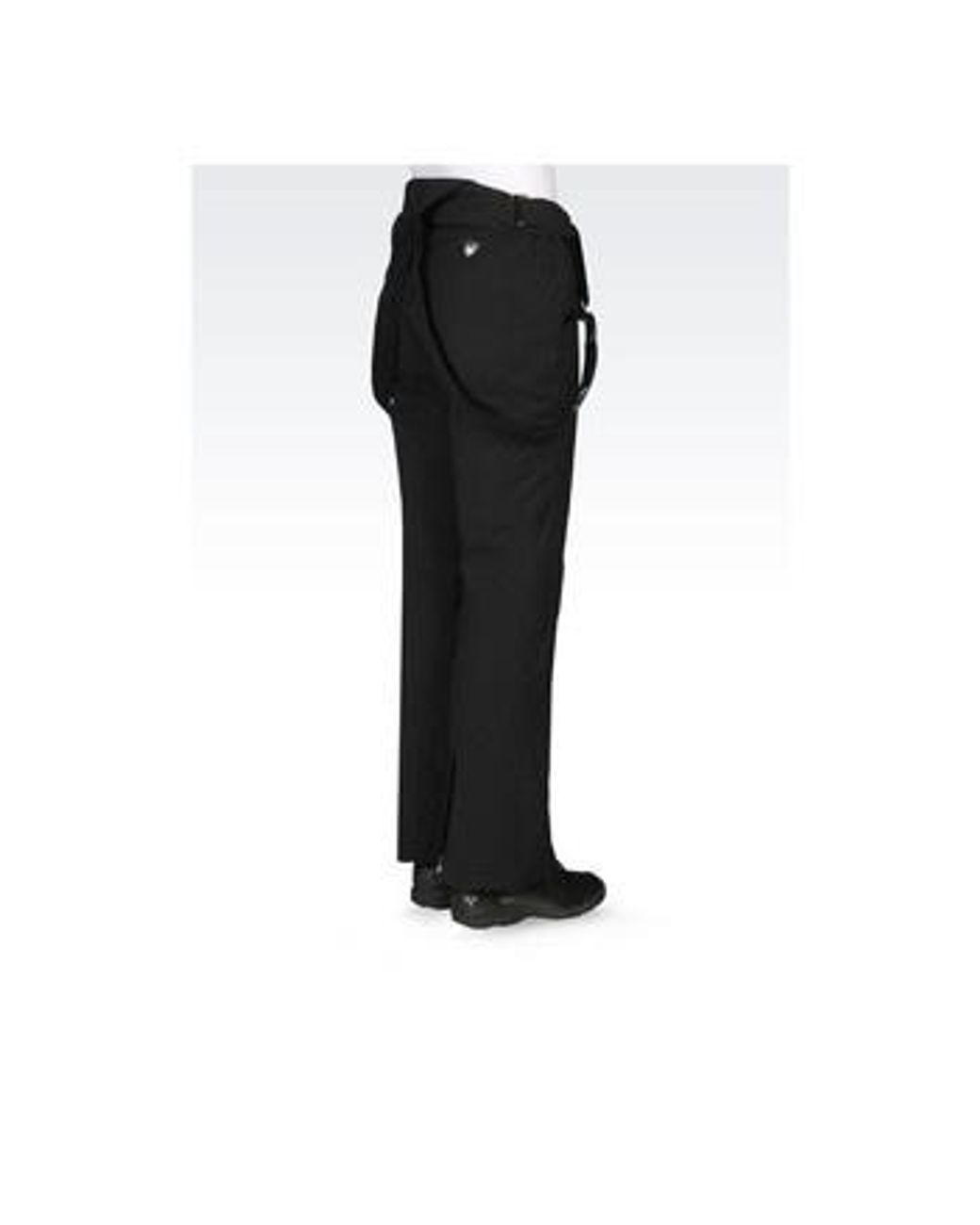 EA7 Black Straight Casual Pants
