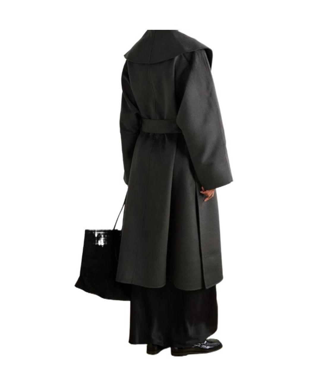 TOVE Black Fenn Wool-Blend Coat