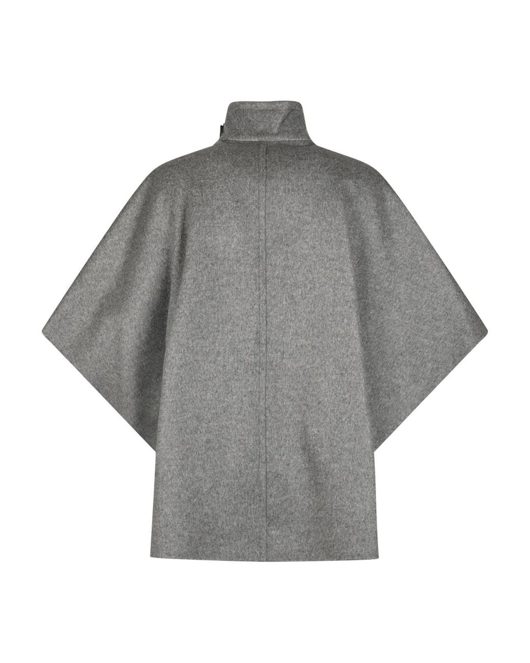 Max Mara Gray Oversized Cape